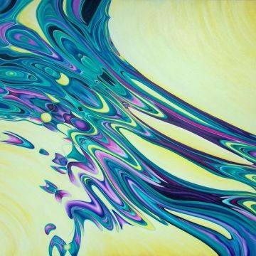 Evie Zimmer, Wind and Water, 2013, Oil on Canvas, 36" x 48"