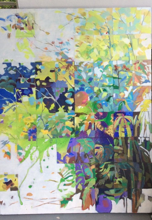 Anne Mitro Sunny Park Acrylic  30" x 40"  76.2 cm x 101.6 cm 
