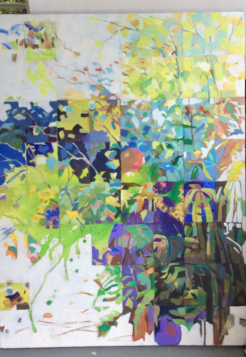 Anne Mitro Sunny Park Acrylic 30" x 40" 76.2 cm x 101.6 cm