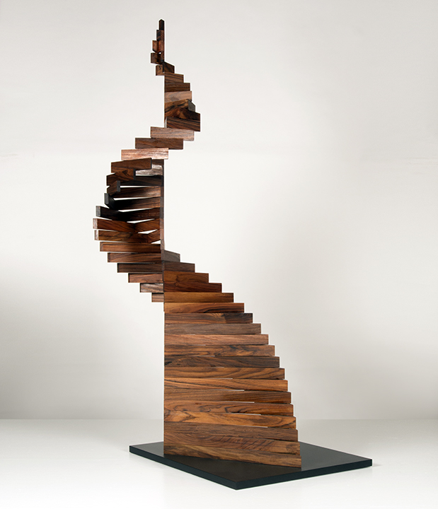 Robert Winkler, Babble On, Brazilian rosewood, tung oil, 46” x 22” x 24” Brazilian rosewood, tung oil, 46” x 22” x 24”